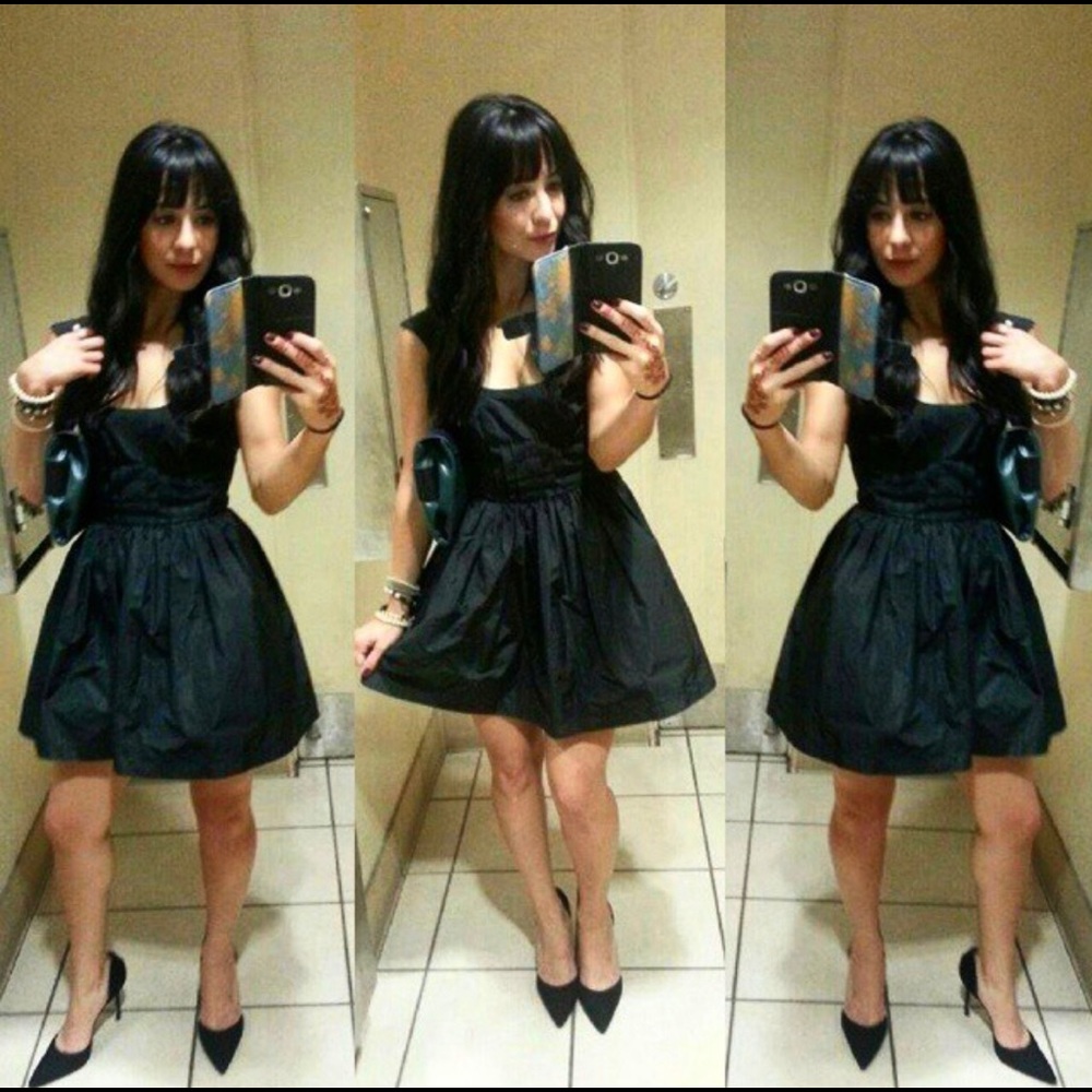 BCBGENERATION black bustier cocktail dress/skort